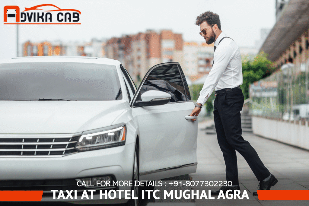 Taxi at Hotel ITC Mughal Agra