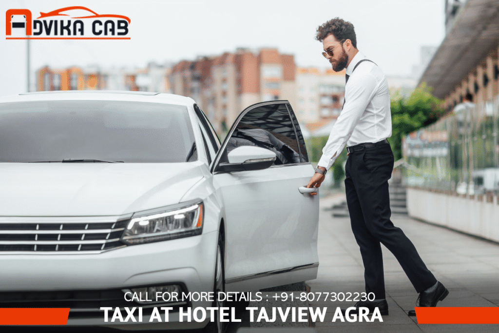 Taxi at Hotel Tajview Agra