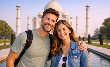 Same Day Taj Mahal & Agra Fort Tour with Mehtab Bagh By Car